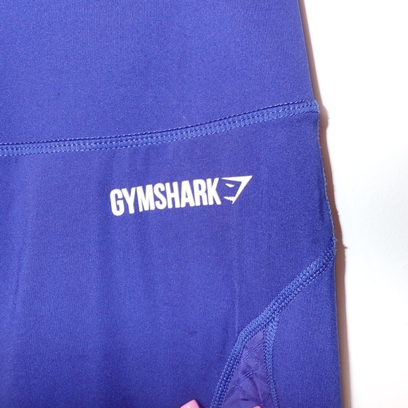 Gymshark Royal Blue Leggings Mesh Detail Cropped - Picture 6 of 14